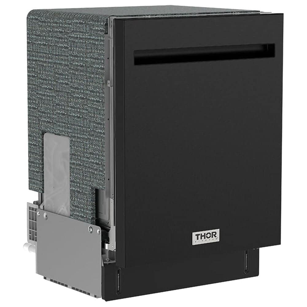 Thor Kitchen 24" Built-In Top Control Dishwasher with Pocket Handle in Black, , large