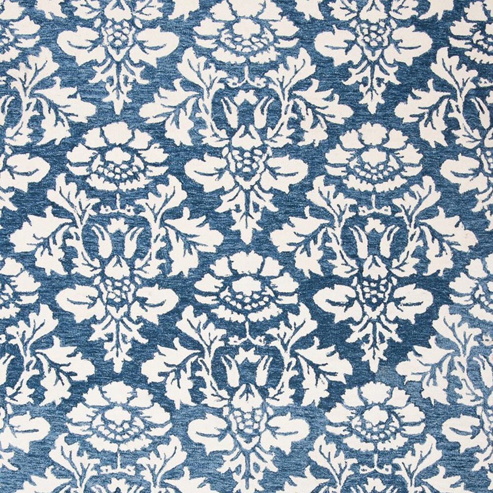 Safavieh Micro-Loop MLP221M 2&#39;3&quot; x 7&#39; Blue and Ivory Runner, , large