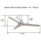 Minka-Aire Java 54" Ceiling Fan in Brushed Nickel Wet, , large