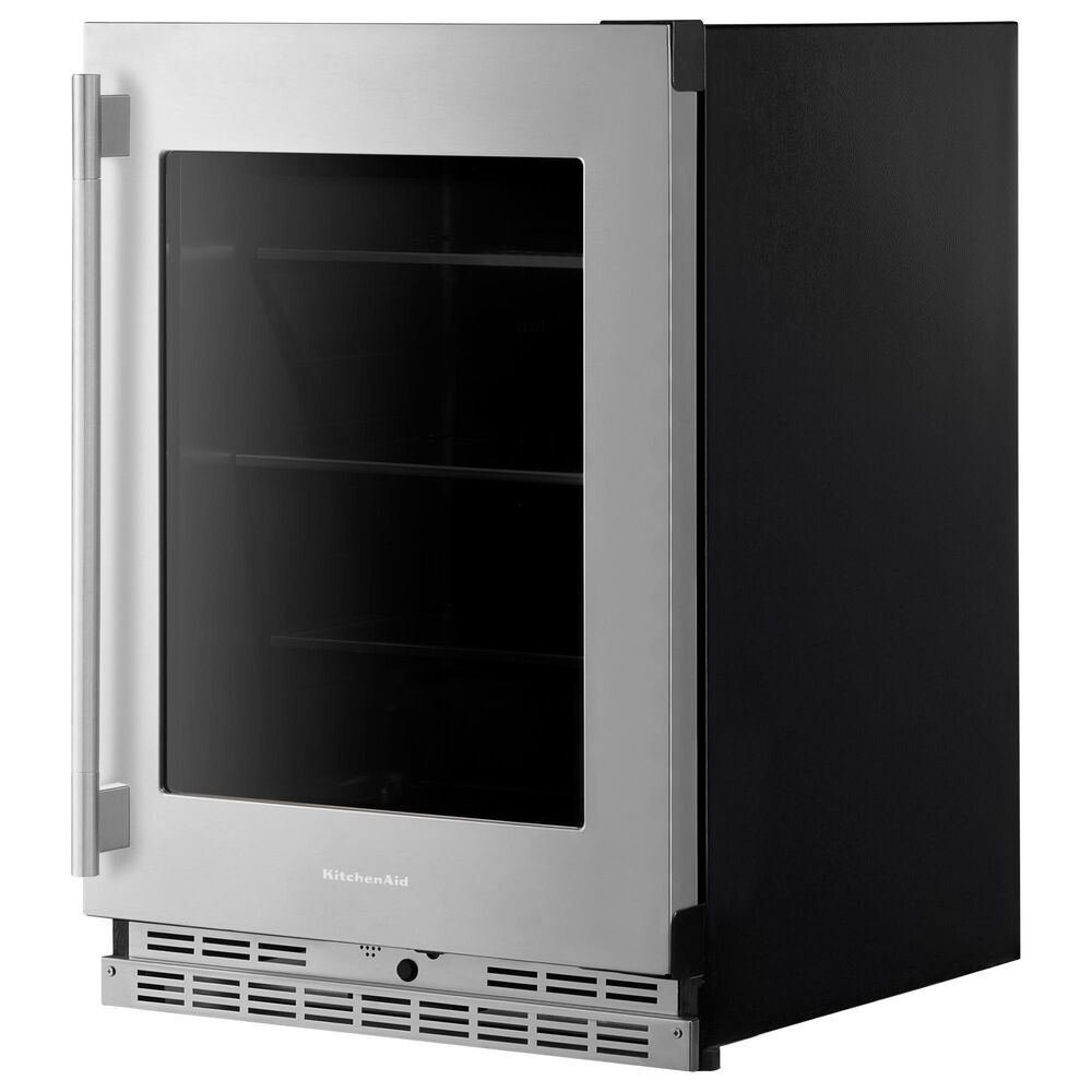 KitchenAid 5.2 Cu. Ft. Undercounter Refrigerator with Metallic Accents and Right Hinge in PrintShield Stainless Steel, , large