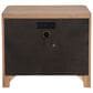 Universal Furniture Modern Walker 30" 2 Drawer Nightstand in Organic Natural Oak with AC Outlets and USB Ports, , large