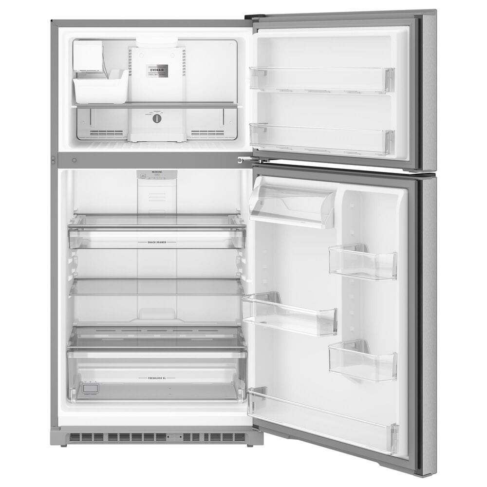 Maytag 21 Cu. Ft. Top Freezer Refrigerator with Garage Mode in Fingerprint Resistant Stainless Steel, , large