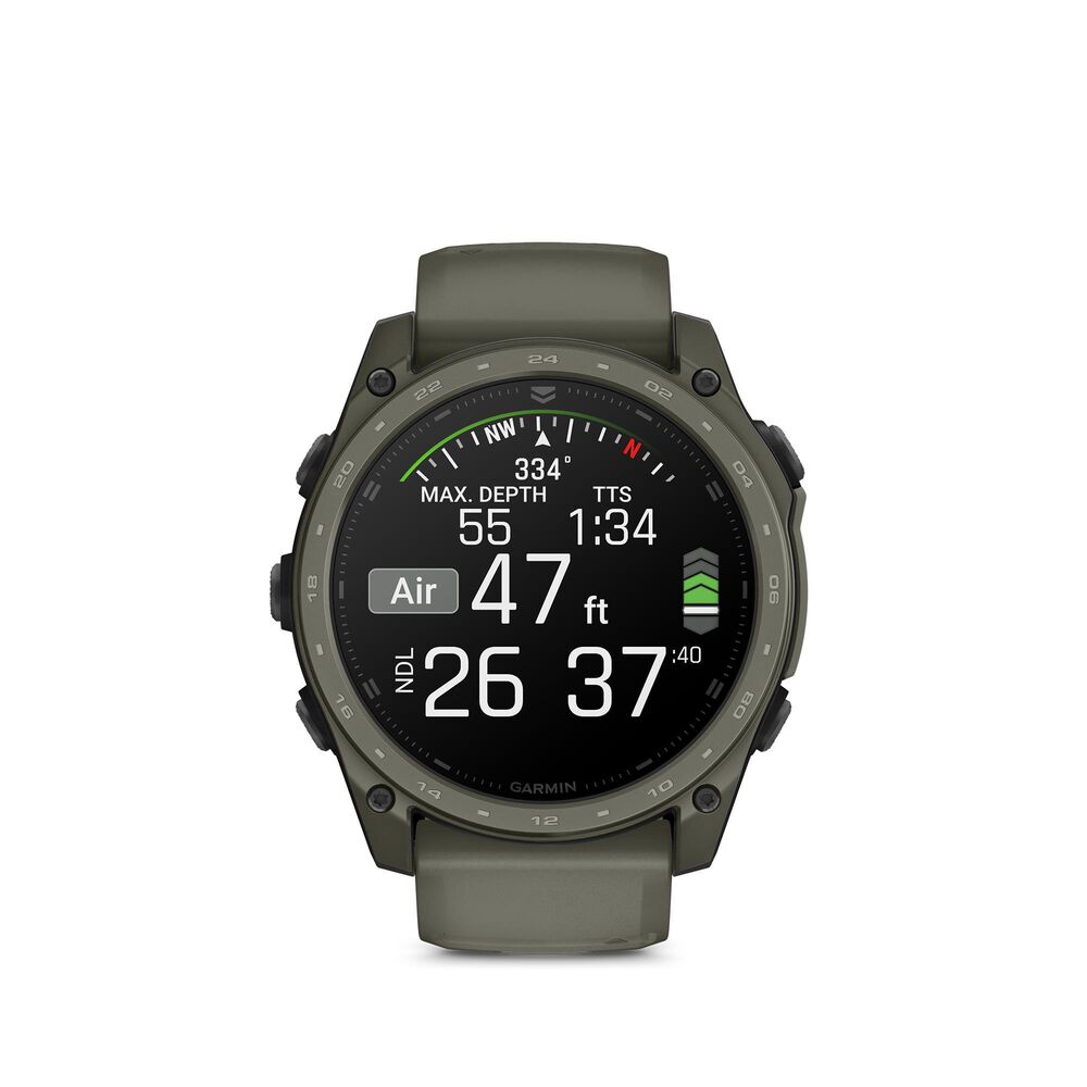 Garmin tactix 8 AMOLED Smartwatch 51 mm in Olive Drab Cerakote Coating, , large