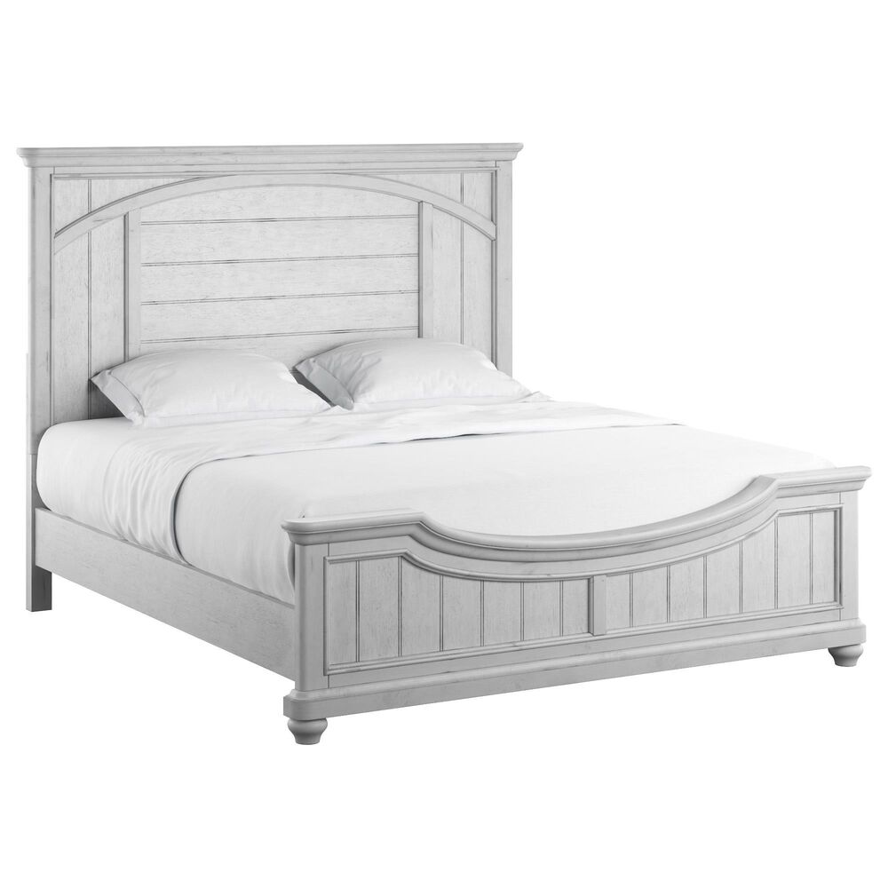 Emerald Home Furnishings New Haven King Panel Bed in Oyster Shell, , large