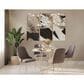 LumiSource Marcel Side Chair with Silver Velvet Cushion in Gold (Set of 2), , large