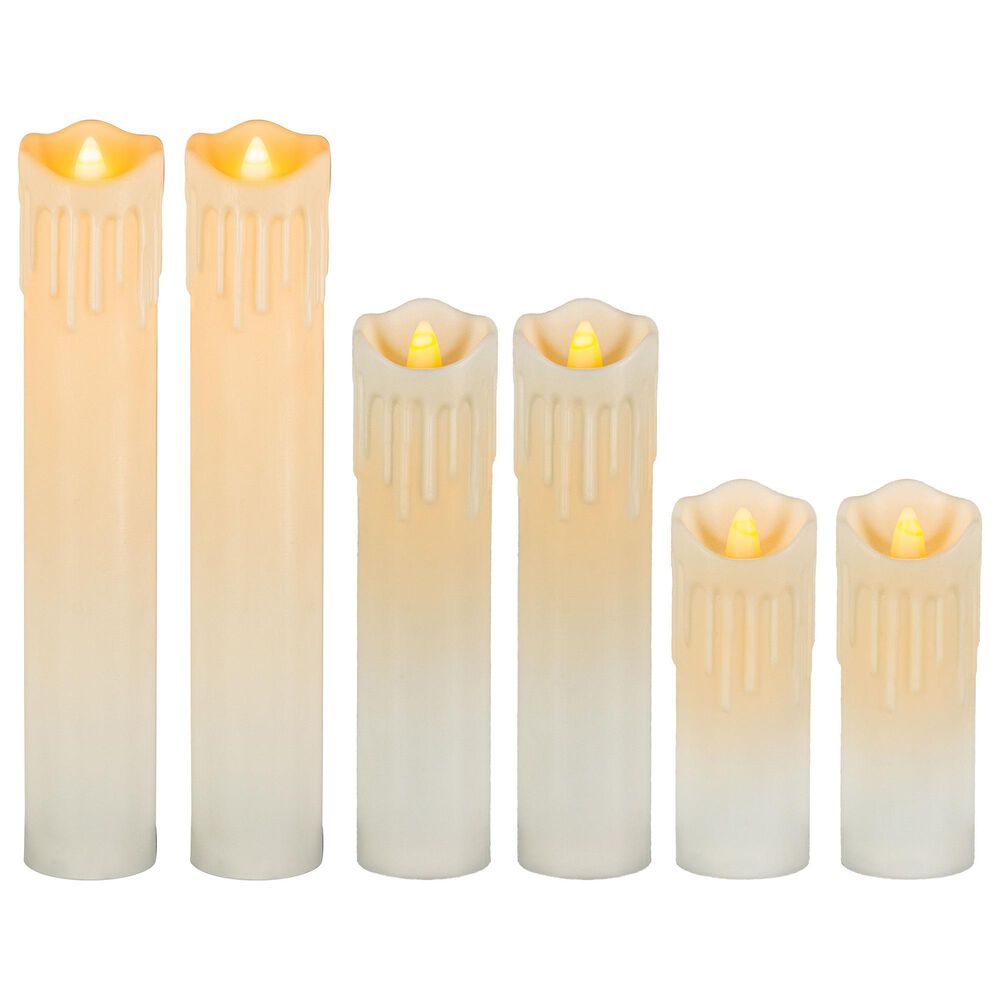 The Gerson Company Spooky Candles in Ivory (Set of 6), , large