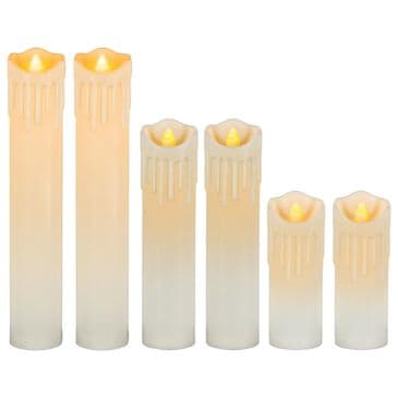 The Gerson Company Spooky Candles in Ivory (Set of 6), , large