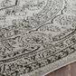 Safavieh Adirondack ADR108A-4R 4" x 4" Silver/Black Round Rug, , large
