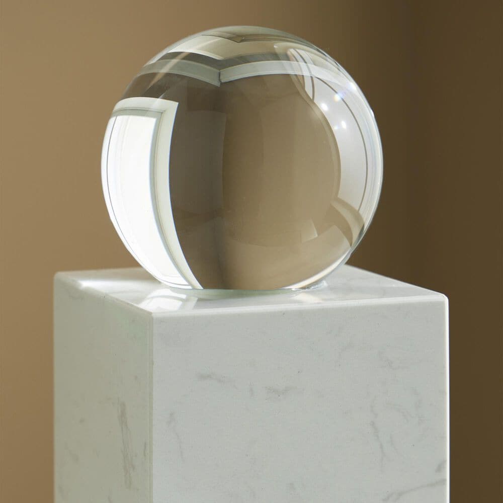 Ashley Sellner 12.25" Sculpture in Clear and White, , large