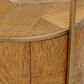 Eichholtz Velutto 1 Drawer Nightstand in Caramel and Brushed Brass, , large