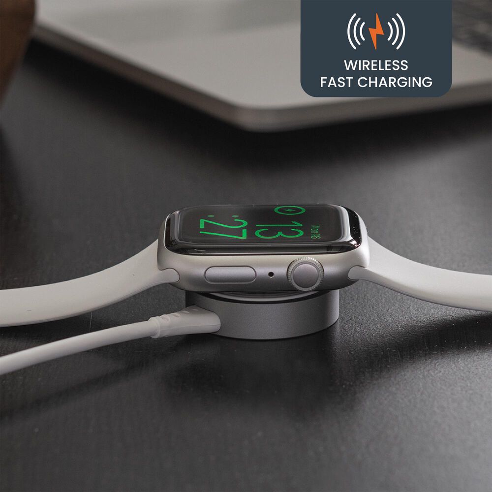 Ventev Ultrafast Wireless Charger for Apple Watch in White, , large