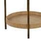 Maple and Jade 2-Tray Rattan End Table in Matte Brown, Whitewashing and Black, , large
