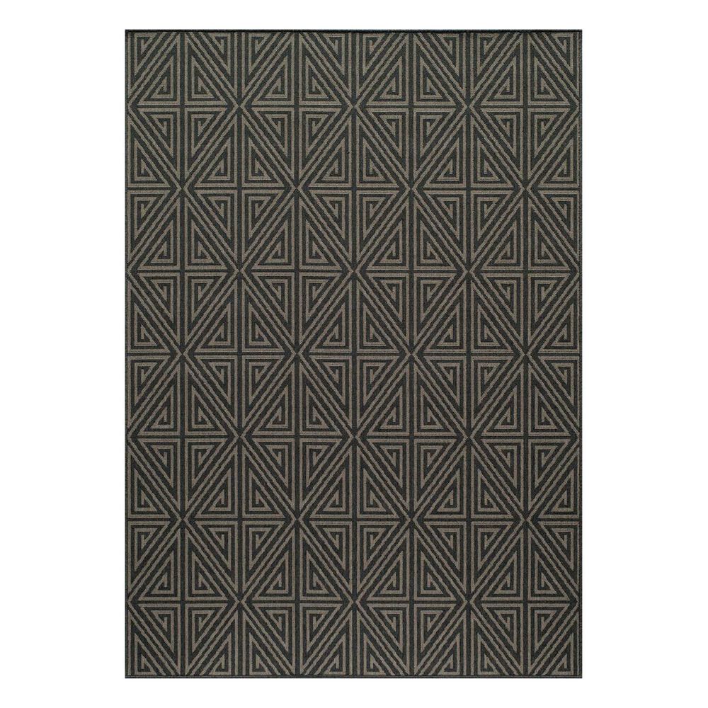 Momeni Baja BAJ-4 6"7" x 9"6" Charcoal Area Rug, , large