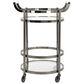 Safavieh Sienna 2-Tier Round Bar Cart in Black Nickel, , large