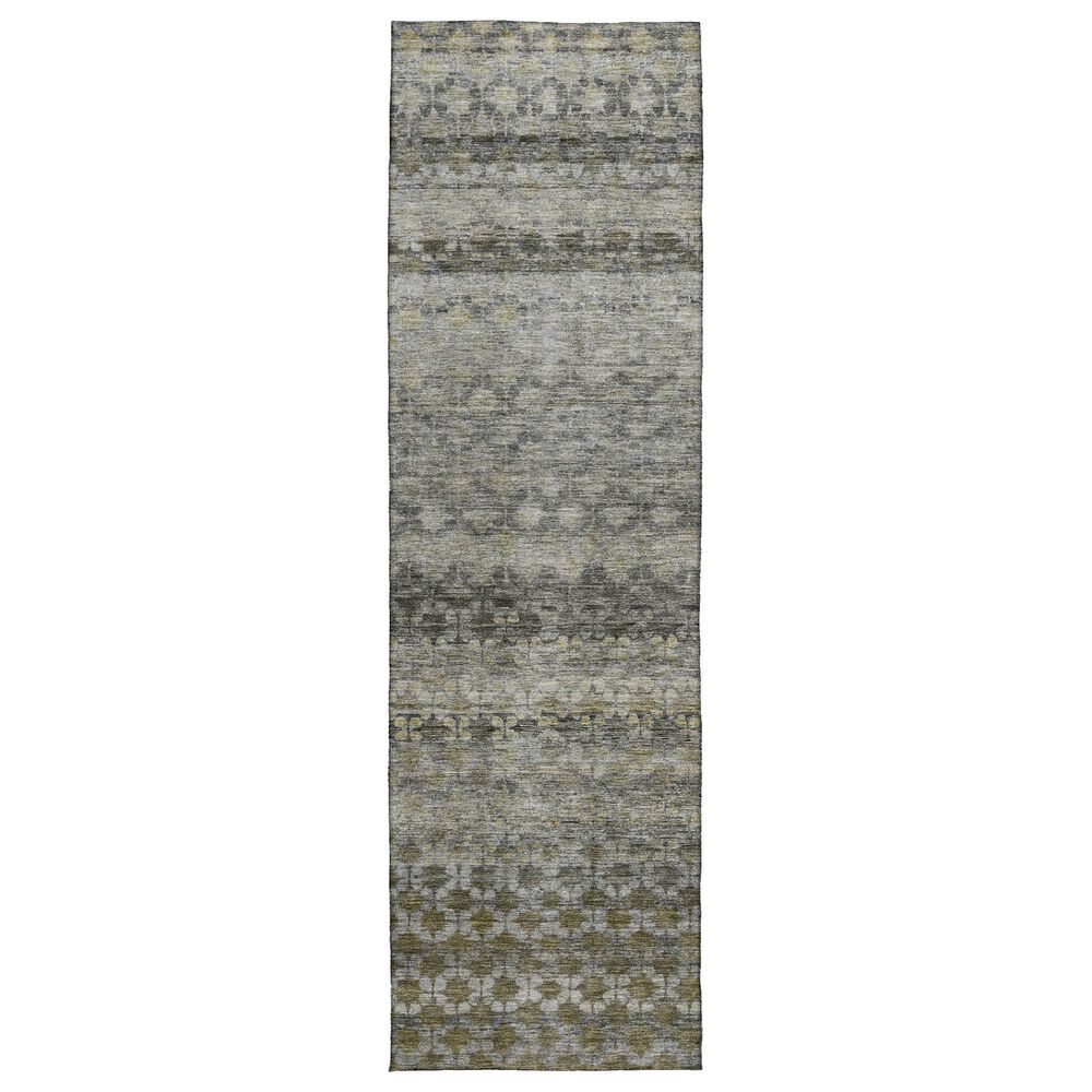 Dalyn Rug Company Burano BU6 2"3" x 7"6" Pewter Indoor/Outdoor Runner, , large