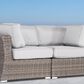 Hearth and Haven 66" Outdoor Loveseat with Cushions in Grey Mix, , large