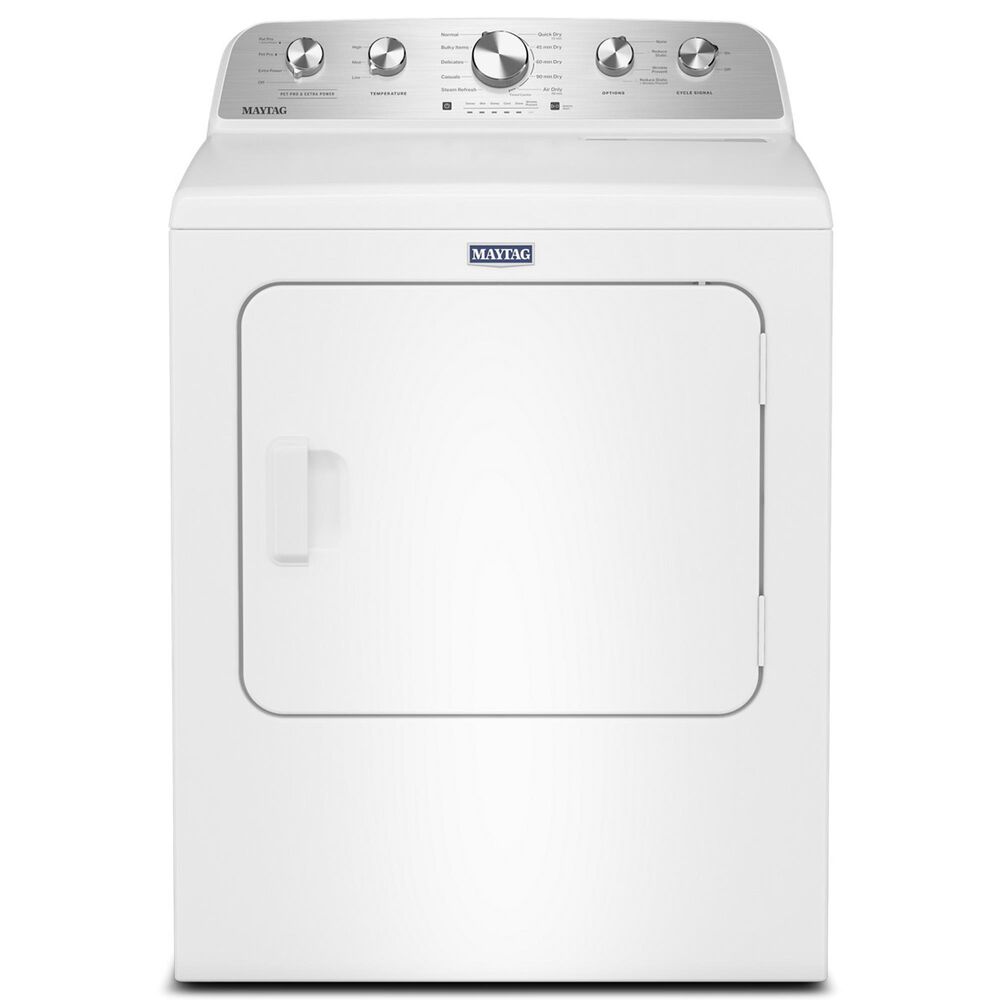 Maytag 4.7 Cu. Ft. Pet Pro Top Load Washer and 7.0 Cu. Ft. Gas Dryer Laundry Pair in White, , large