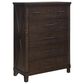 Furniture of America Neal 5-Drawer Chest in Dark Walnut, , large