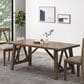 Hearth and Haven Dining Table in Antique Brown - Table Only, , large