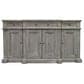 Santa Fe Rustic Michael Angelo Console in Feather Gray, , large
