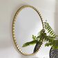 Uttermost Dandridge Round Wall Mirror in Metallic Gold Leaf, , large