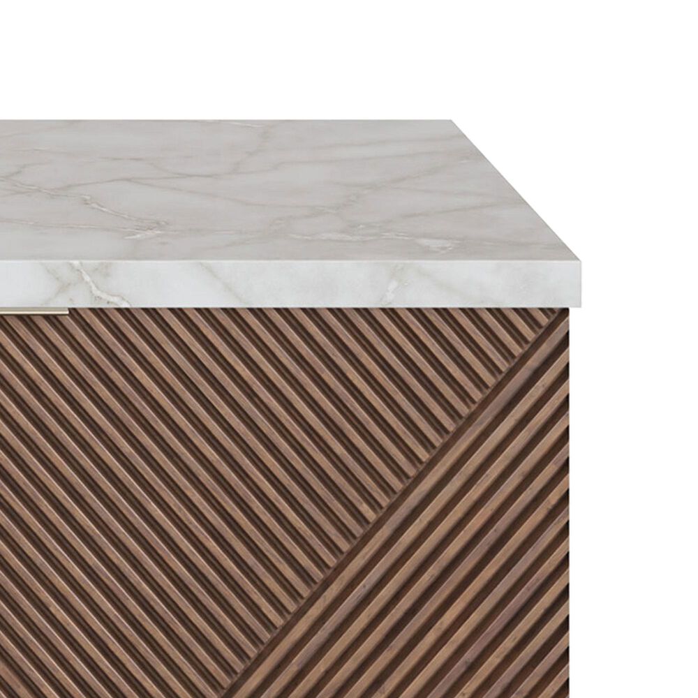 James Martin Vanities Marcello 48" Single Bathroom Vanity in Chestnut with 3 cm Victorian Silver Quartz Top, Rectangular Sink and FreePower Wireless Charger, , large