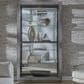 Chapel Hill Wood and Glass Sliding Door Curio Cabinet in Gray, , large