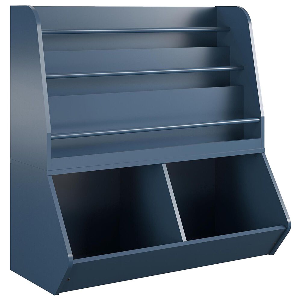 DHP Nathan Kids Book & Toy Storage in Navy, , large
