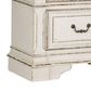 Belle Furnishings Abbey Park 2 Drawer Nightstand with Charging Station in White, , large