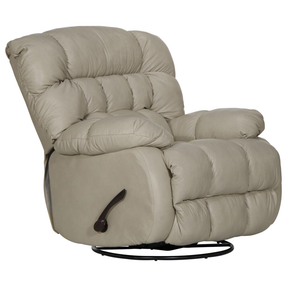Hartsfield Pendleton Swivel Glider Recliner in Alabaster, , large