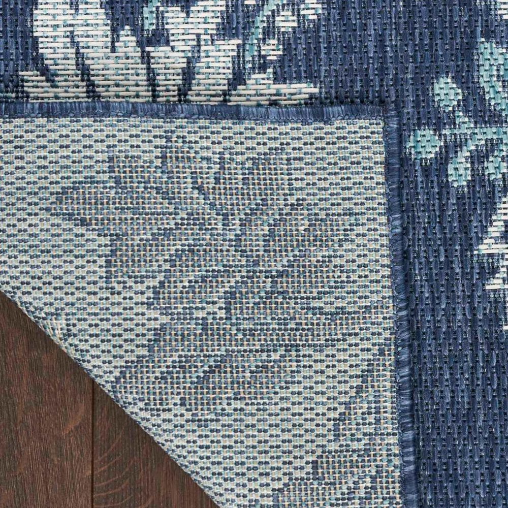 Nourison Garden Oasis GOA03 Navy 6&#39; x 9&#39; Indoor/Outdoor Area Rug, , large