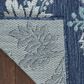 Nourison Garden Oasis GOA03 Navy 6" x 9" Indoor/Outdoor Area Rug, , large
