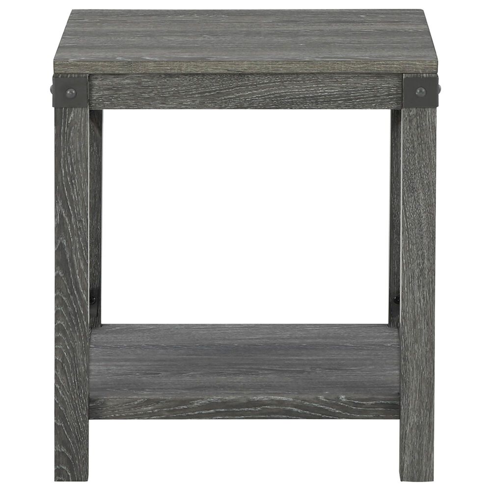 Ashley Freedan Square End Table in Grayish Brown, , large