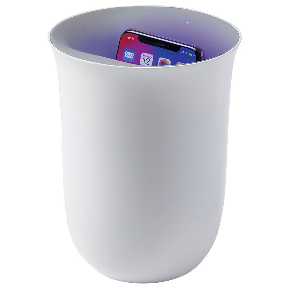37B Oblio 10W Wireless Charging Station in White, , large