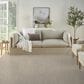 Nourison Courtyard Ivory and Silver 8" Square Indoor/Outdoor Area Rug, , large