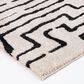 Central Oriental Oklahoma Charlin White Sand and Iron 5" x 7"3" Area Rug, , large