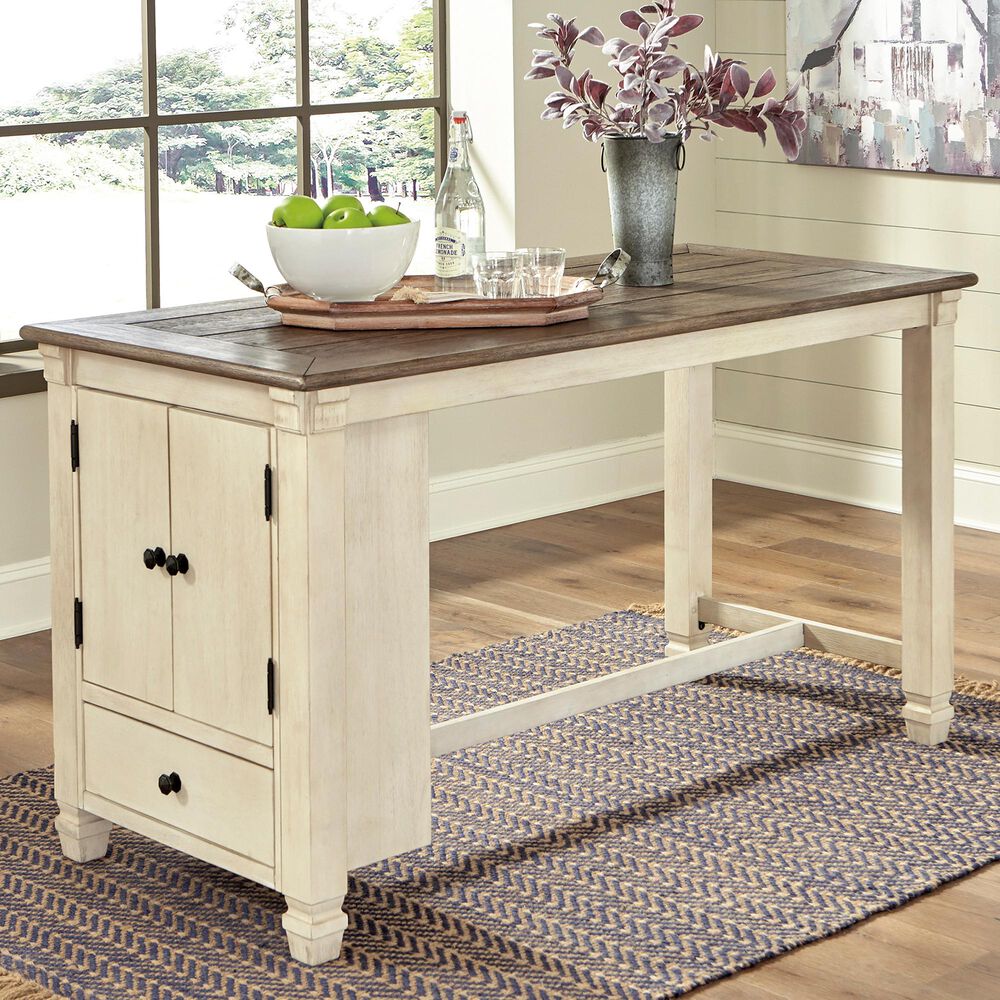 Signature Design by Ashley Bolanburg Dining Room Counter Table in Two-tone, , large