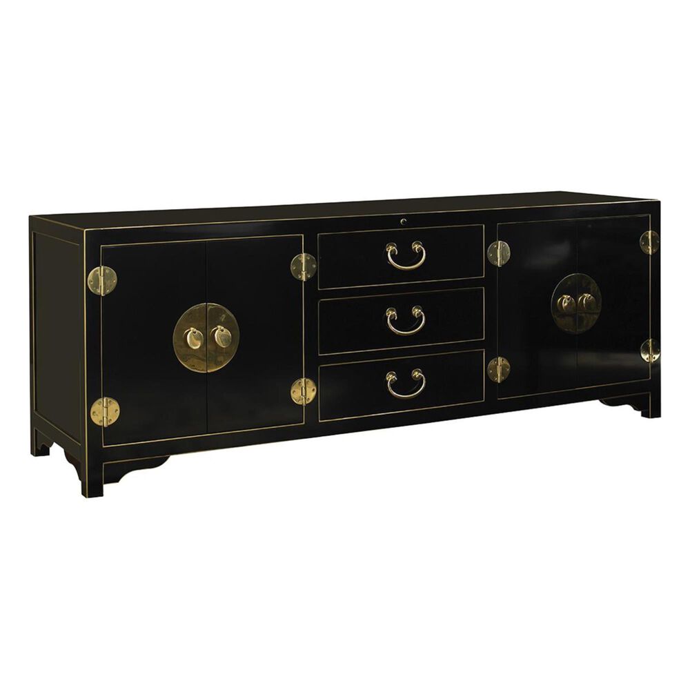 Sligh Studio Designs 75" Pacific Isle Media Console in Black, , large