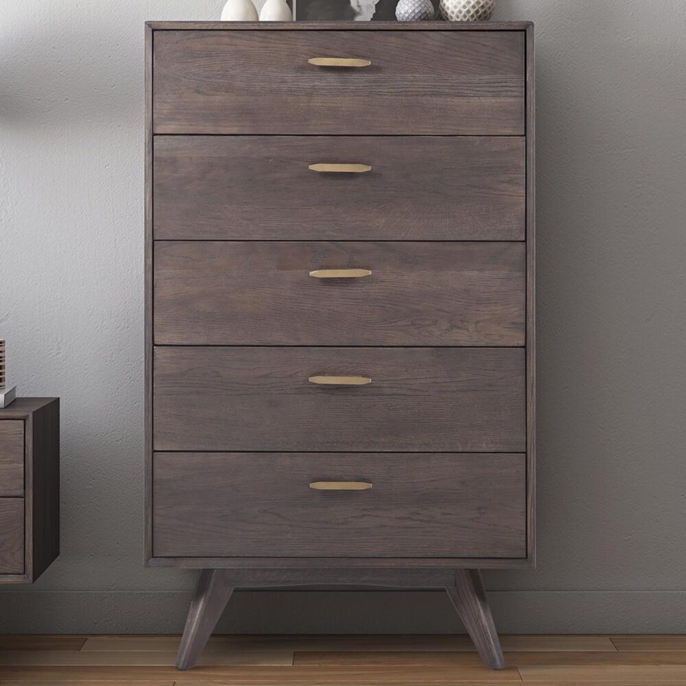 Tov Furniture Loft 5 Drawer Chest in Brown, , large