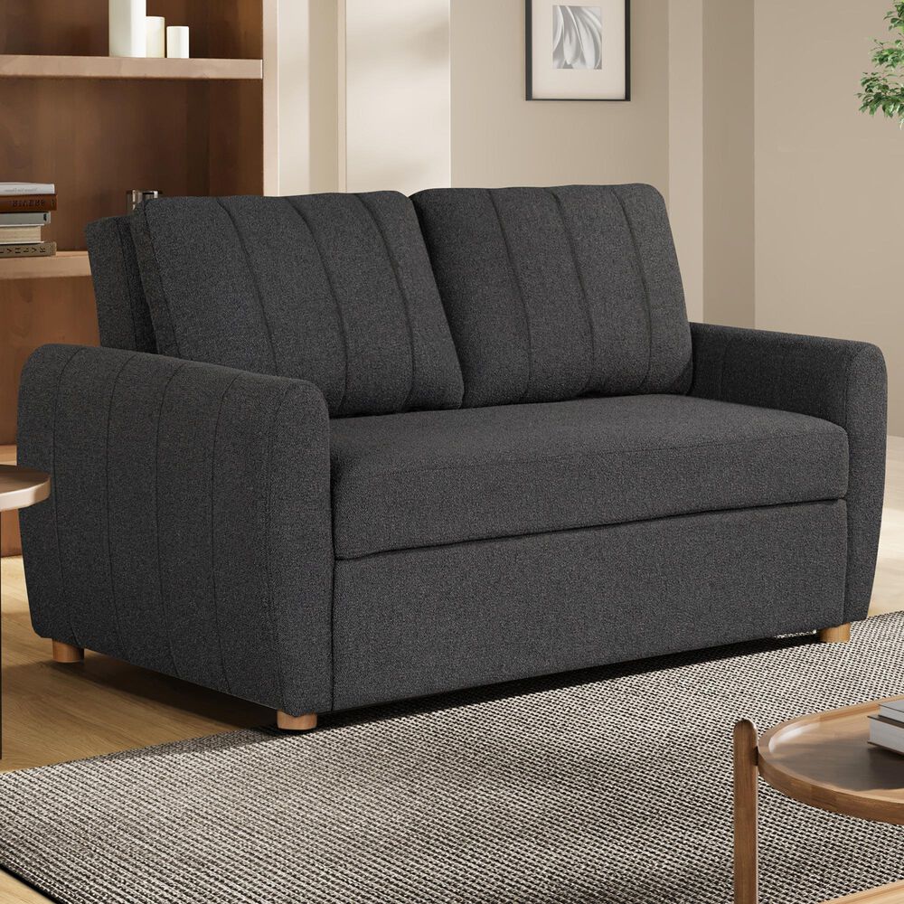 Lifestyle Solutions Galloway Convertible Sofa in Charcoal, , large
