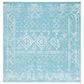 Safavieh Tulum TUL268K 6"7" Square Turquoise and Ivory Area Rug, , large