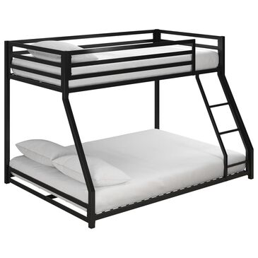 DHP Mabel Twin over Full Metal Bunk Bed in Black, , large