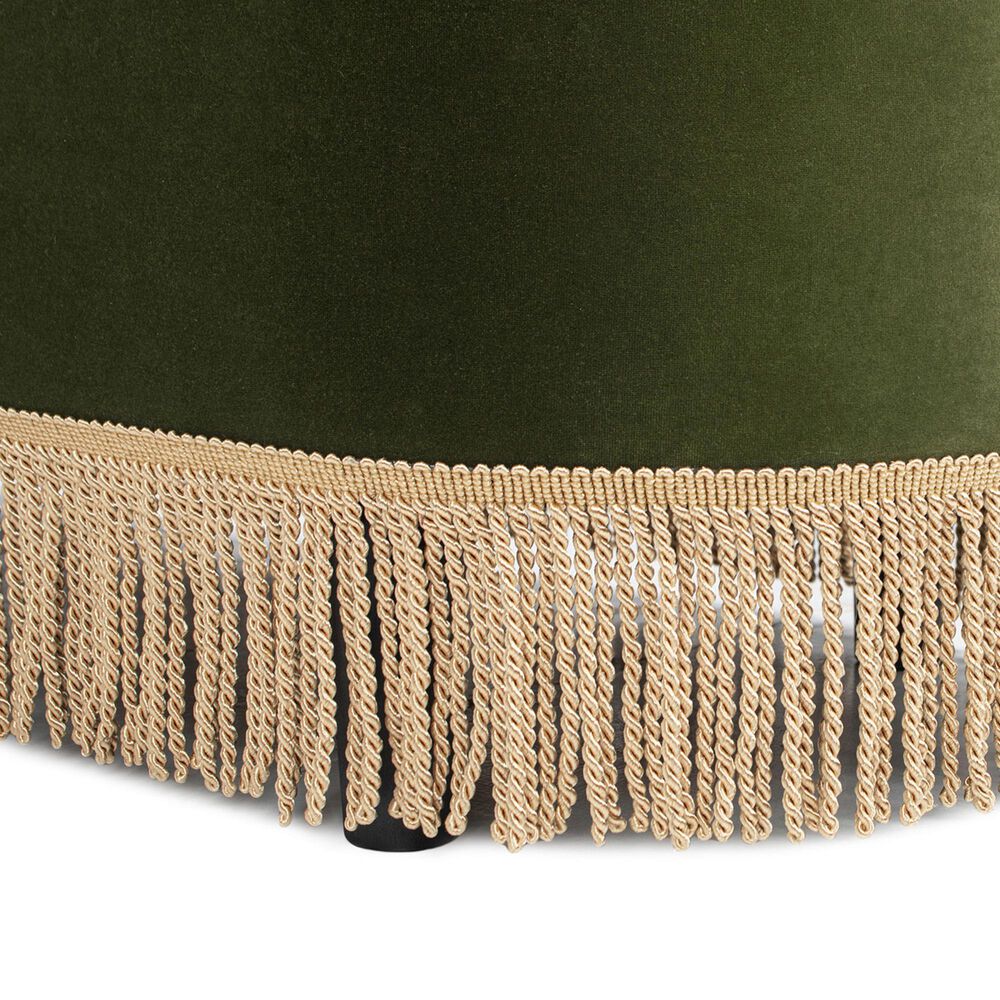 Jennifer Taylor Home Melinda Storage Bench with Tufted Bullion Fringe in Olive Green, , large