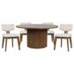 Jofran Auden and Tate 5-Piece Dining Table Set in Chestnut, , large