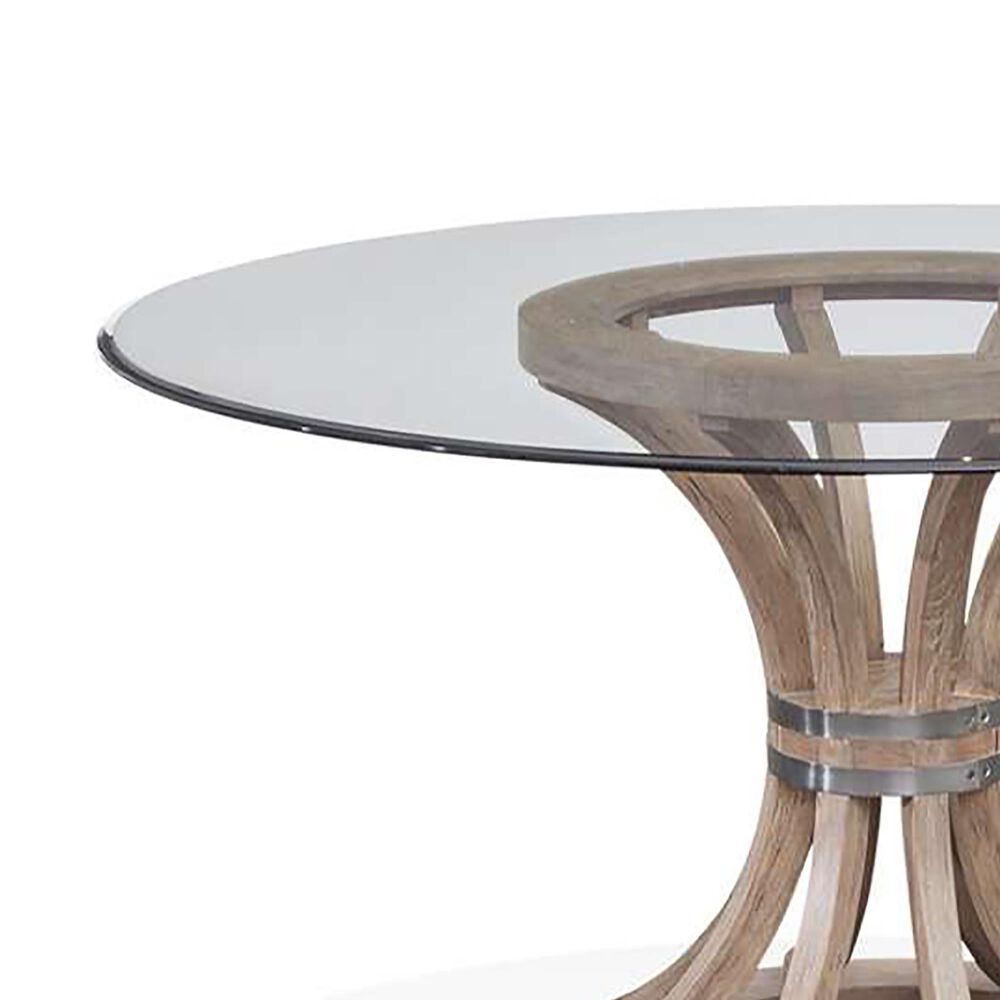 Bassett Mirror Company Sheffield and Buxton 5-Piece Round Dining Set in Weathered Natural, , large