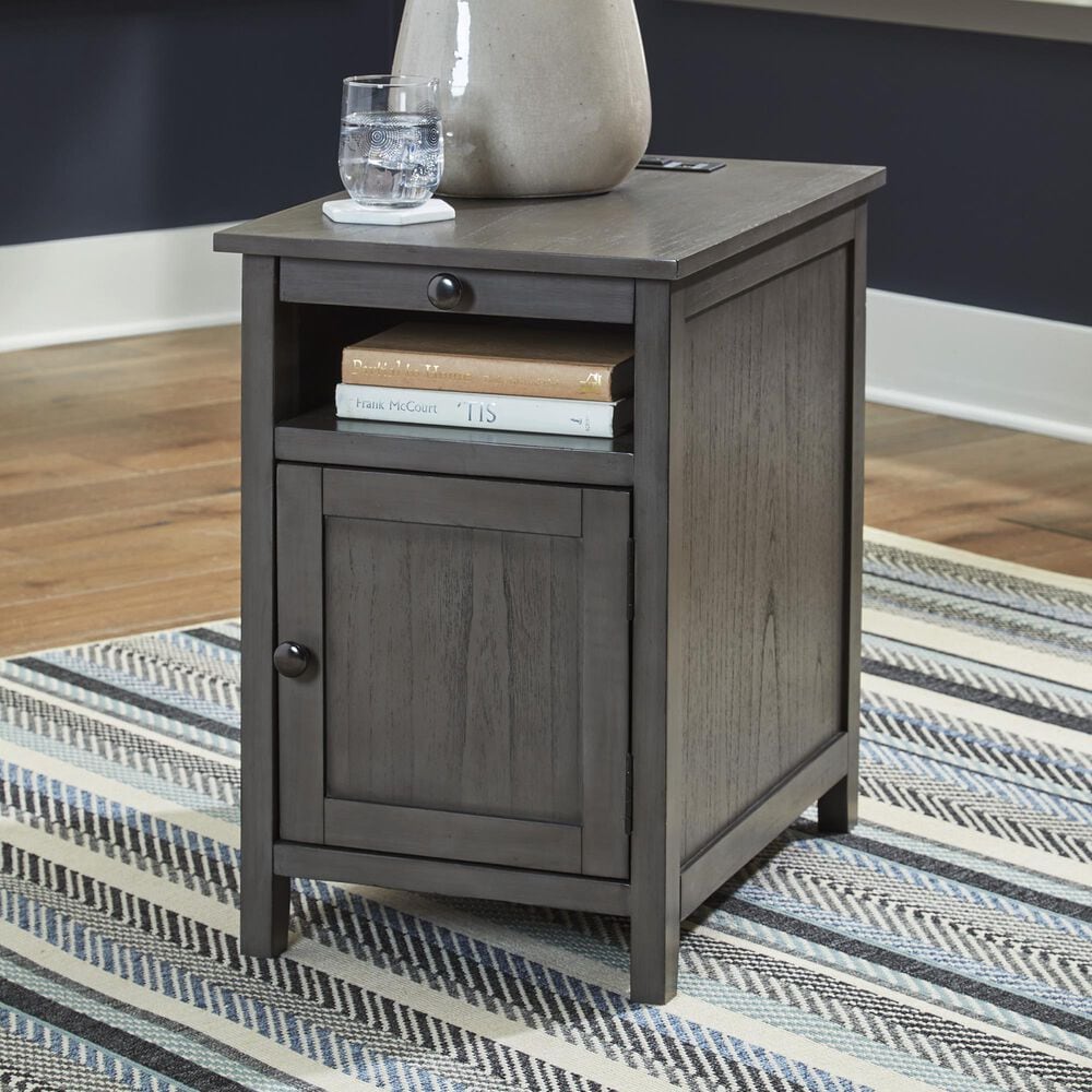 Ashley Treytown Chairside End Table in Gray, , large