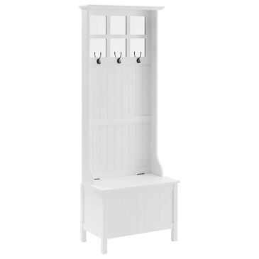Crosley Furniture Plymouth Hall Tree in White, , large