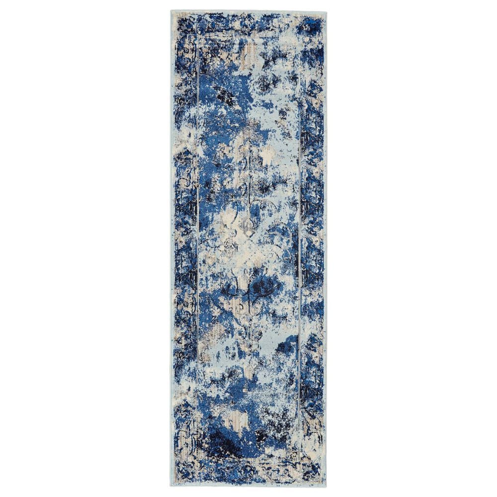 Feizy Rugs Milton 3471F 2'7" x 8' Thundercloud Runner, , large