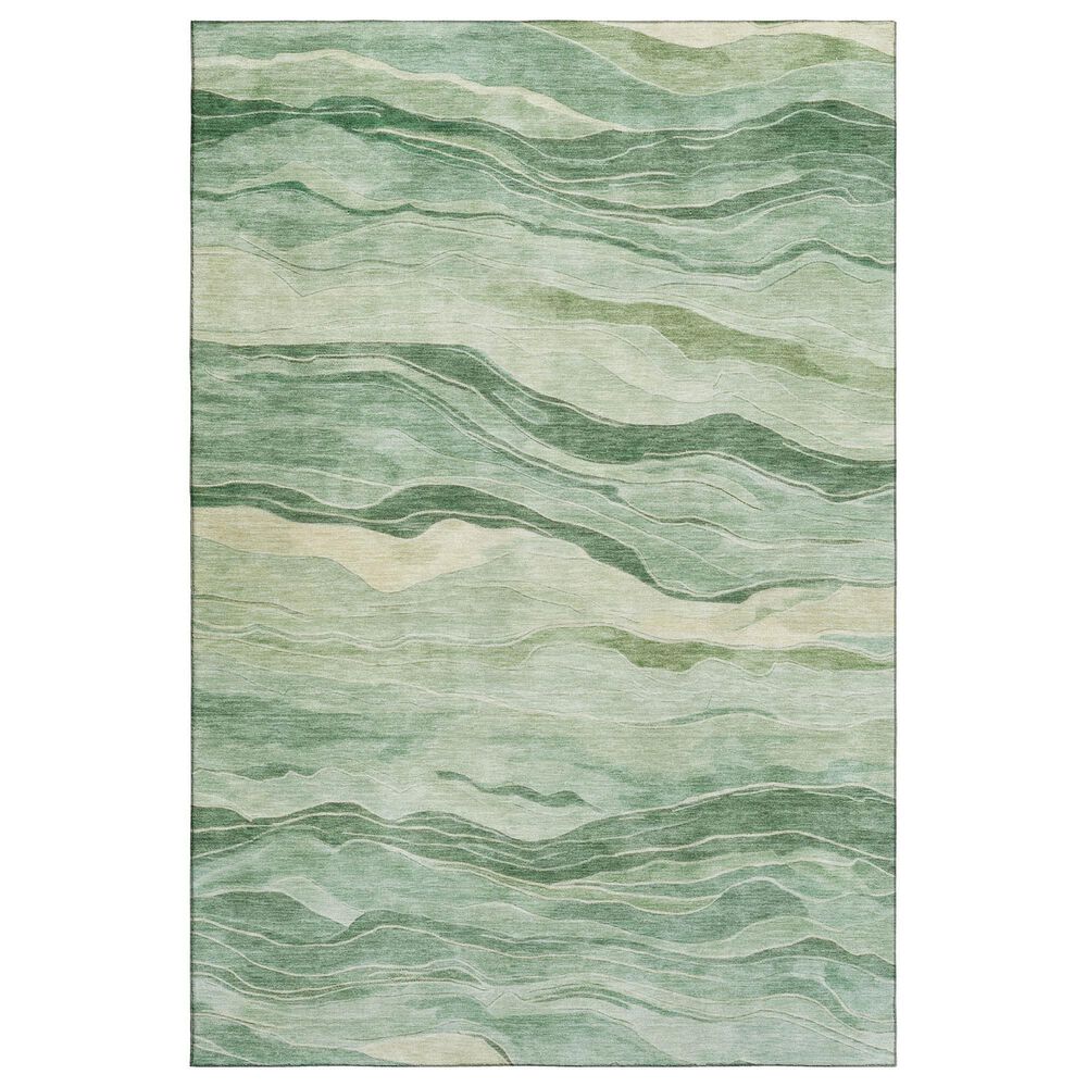 Dalyn Rug Company Pacifica PA6 9" x 12" Green Area Rug, , large