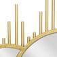 Maple and Jade Metal Geometric Wall Mirror in Gold, , large
